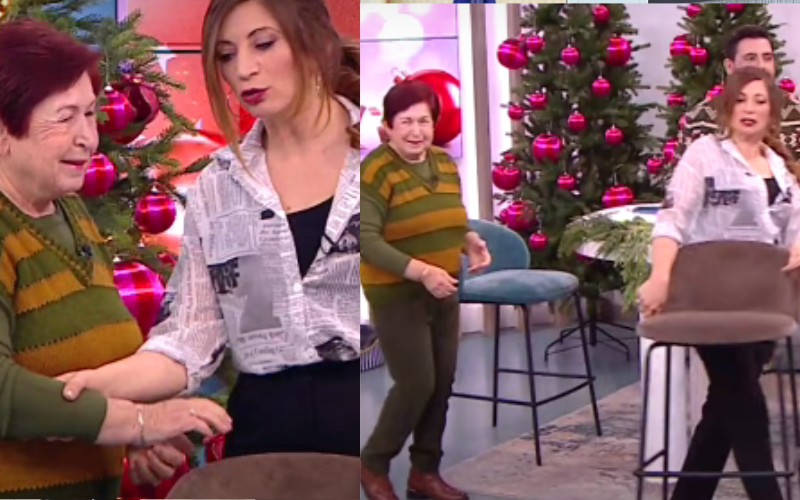 Αρτεμίου: Η μητέρα της εισέβαλε στο πλατό να γίνει… παρουσιάστρια – Την υποδέχθηκε με το τραγούδι «Πειράζει Που Είμαι Φίρμα»